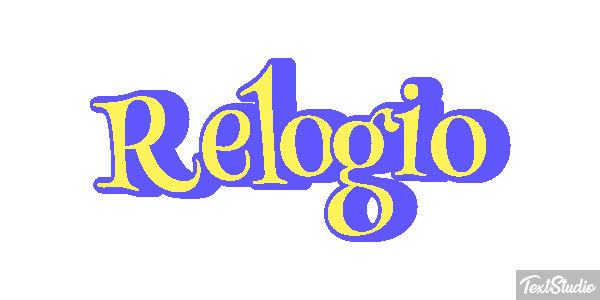 Relógio Tekst effect