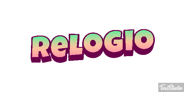 Relógio Tekst effect