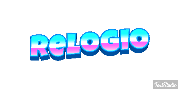 Relógio Tekst effect