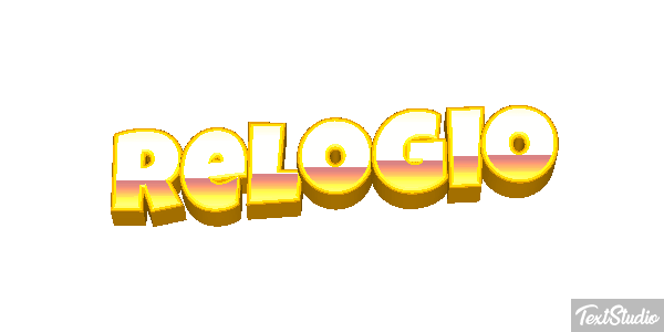 Relógio Tekst effect