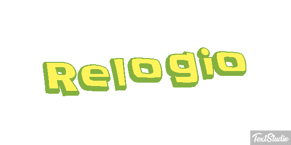 Relógio Tekst effect