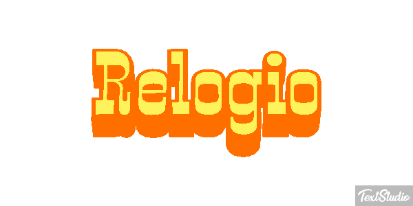 Relógio Tekst effect