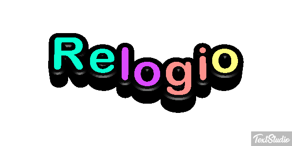 Relógio Tekst effect