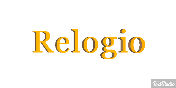Relógio Tekst effect