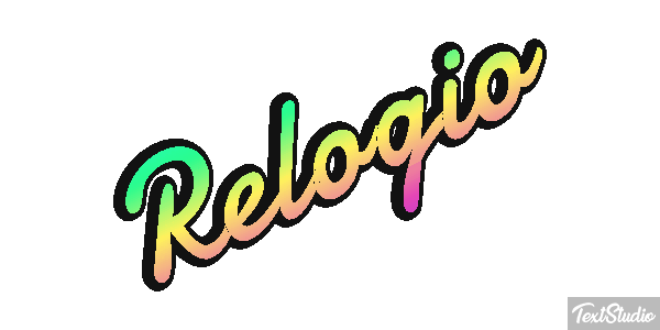 Relógio Tekst effect