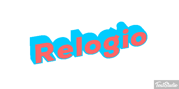 Relógio Tekst effect