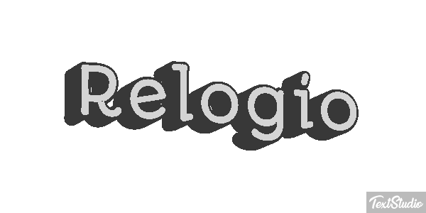Relógio Tekst effect