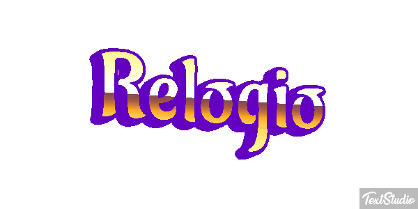 Relógio Tekst effect