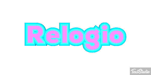 Relógio Tekst effect