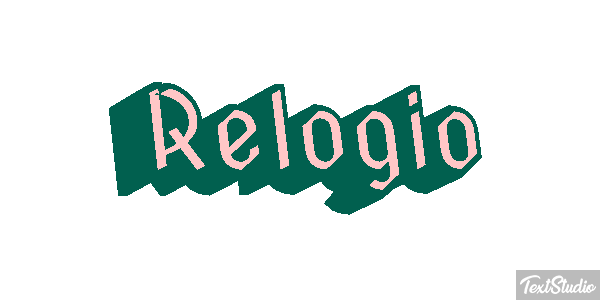 Relógio Tekst effect