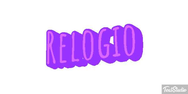 Relógio Tekst effect