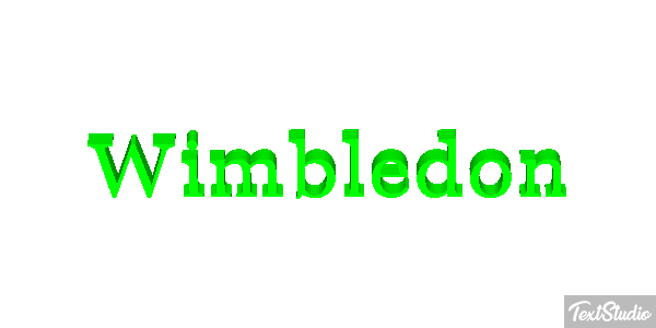 Wimbledon Text effect