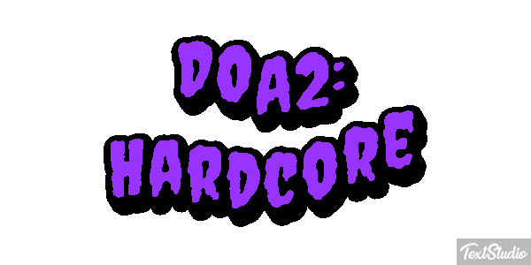 DOA2: Hardcore Efecto de texto