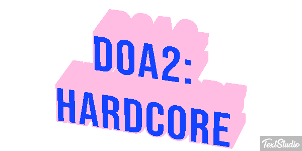 DOA2: Hardcore Efecto de texto