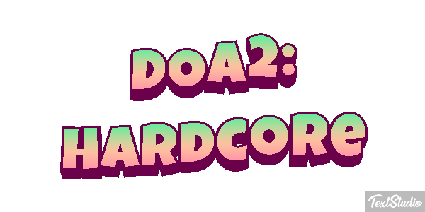 DOA2: Hardcore Efecto de texto