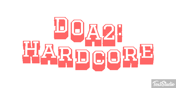 DOA2: Hardcore Efecto de texto