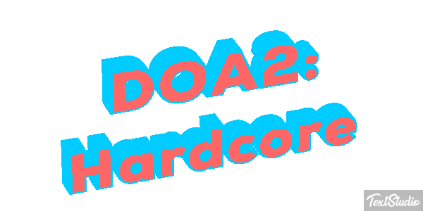 DOA2: Hardcore Efecto de texto