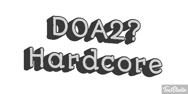 DOA2: Hardcore Efecto de texto