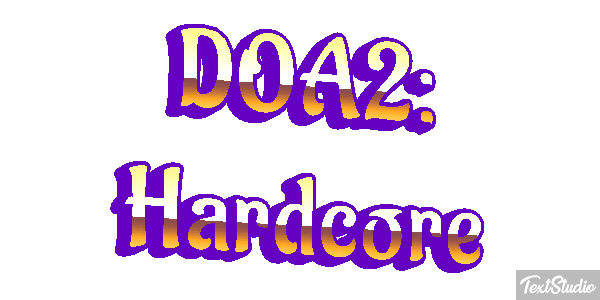 DOA2: Hardcore Efecto de texto