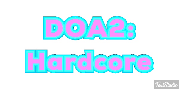 DOA2: Hardcore Efecto de texto