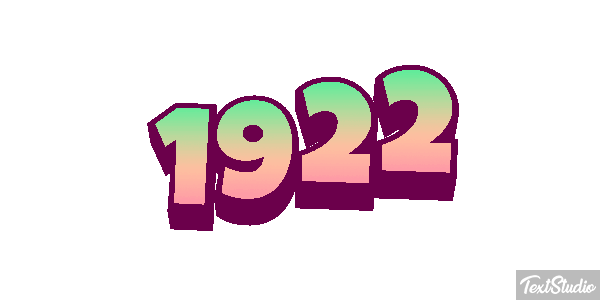 1922 テキスト効果