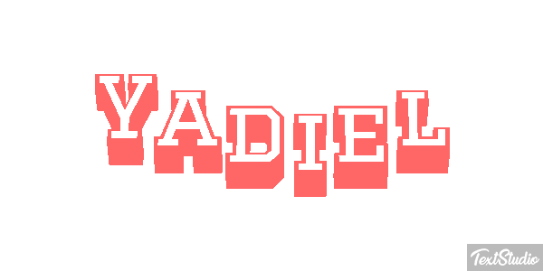 Yadiel Text effect