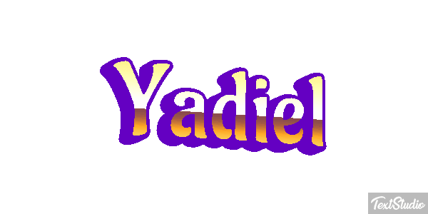 Yadiel Text effect
