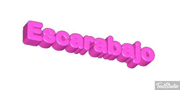 Escarabajo Tekst effect