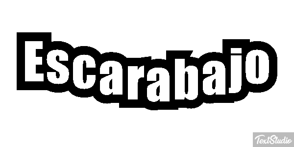 Escarabajo Tekst effect