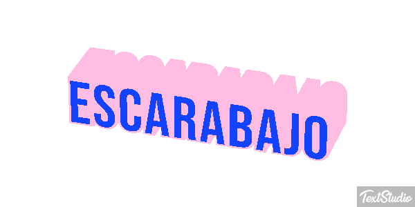 Escarabajo Tekst effect