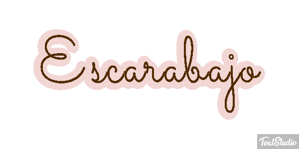 Escarabajo Tekst effect