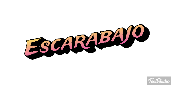 Escarabajo Tekst effect
