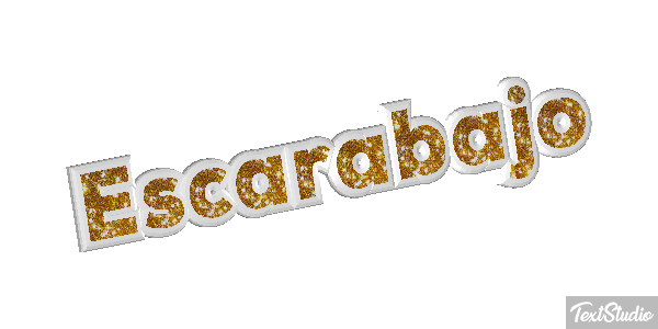 Escarabajo Tekst effect
