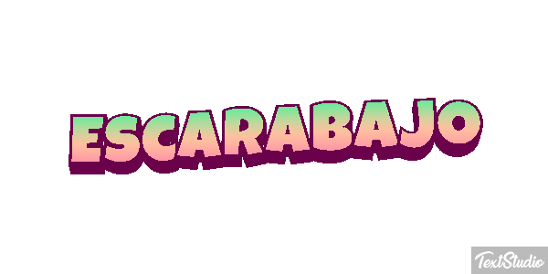 Escarabajo Tekst effect