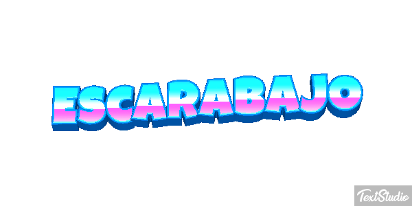 Escarabajo Tekst effect