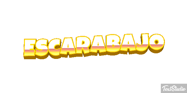 Escarabajo Tekst effect