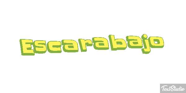 Escarabajo Tekst effect