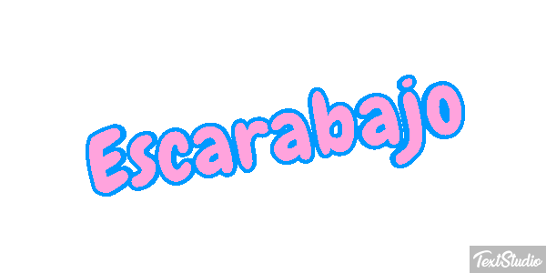 Escarabajo Tekst effect