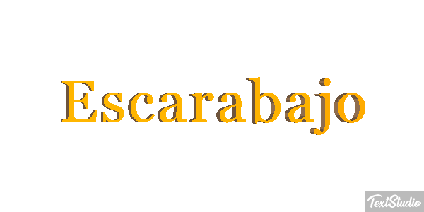 Escarabajo Tekst effect