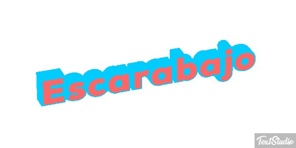 Escarabajo Tekst effect