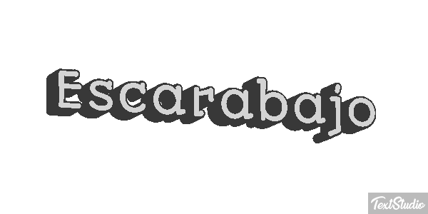 Escarabajo Tekst effect