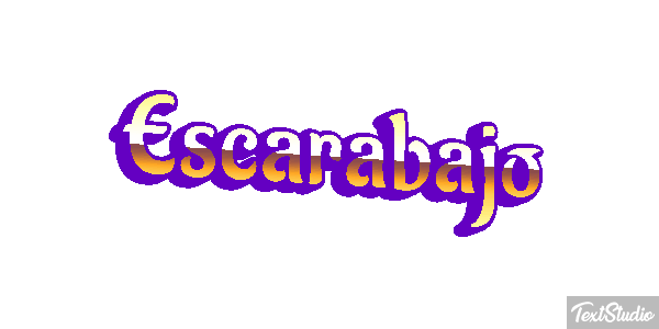 Escarabajo Tekst effect