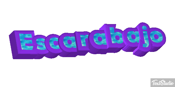 Escarabajo Tekst effect