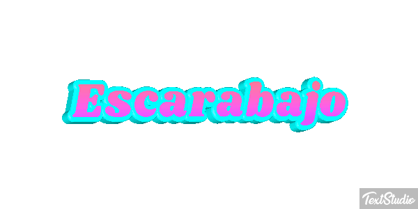 Escarabajo Tekst effect