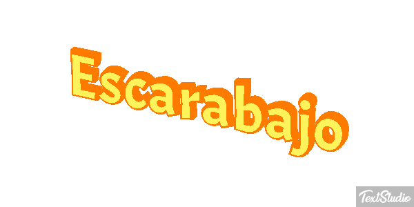 Escarabajo Tekst effect