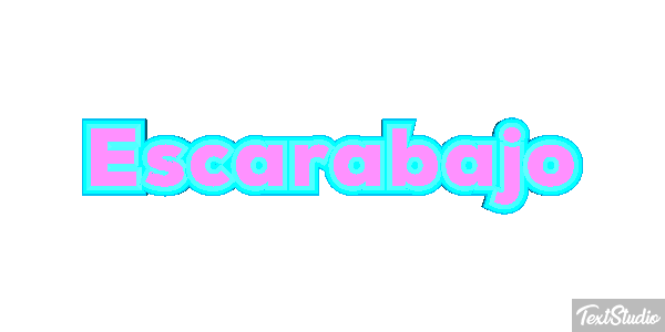 Escarabajo Tekst effect