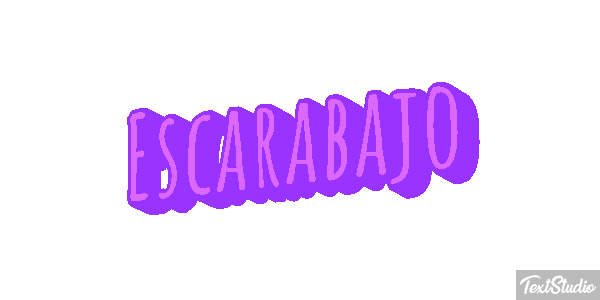 Escarabajo Tekst effect