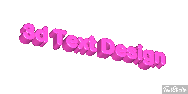 3d Text Design Efecto de texto