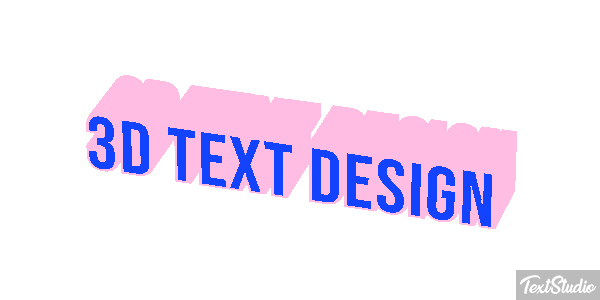 3d Text Design Efecto de texto