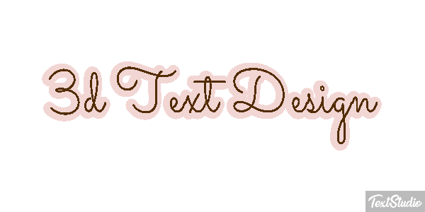 3d Text Design Efecto de texto